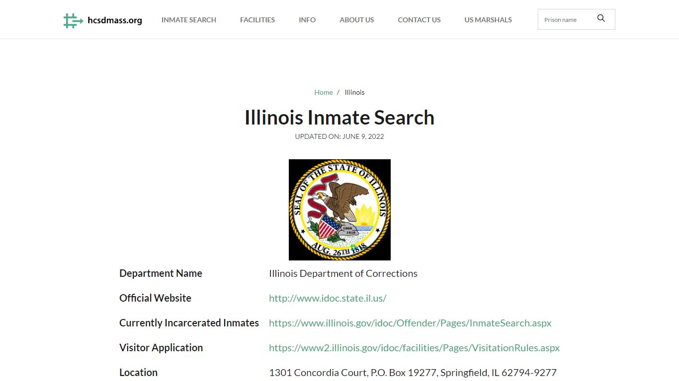 Illinois Inmate Search – Illinois Department of Corrections Offender Lookup