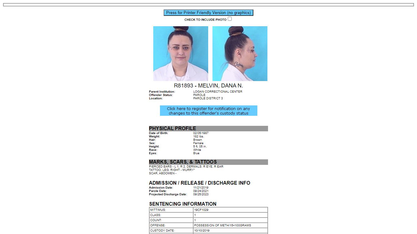 Illinois Department of Corrections - Inmate Search